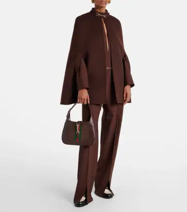 Gucci Horsebit wool cape | Thumbnail 6