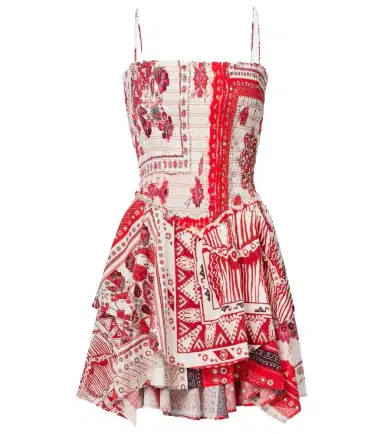 Marant Étoile Anka shirred printed cotton minidress | Thumbnail 1