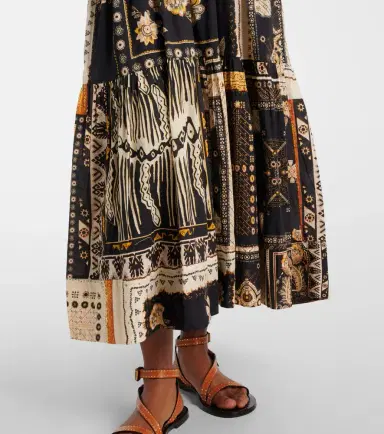 Marant Etoile Sabbage printed cotton midi dress | Thumbnail 3 Marant Etoile Sabbage printed cotton midi dress | Thumbnail 3