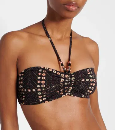 Marant Étoile Salmage printed halterneck bikini top | Thumbnail 3