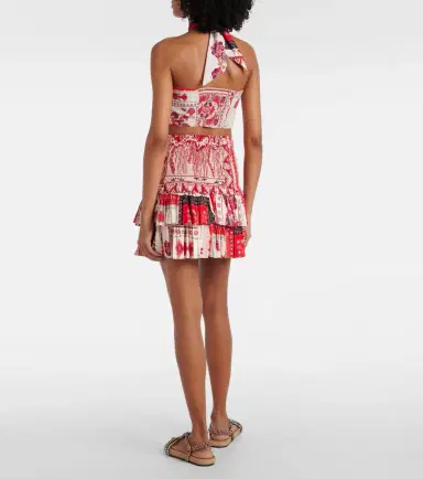 Marant Étoile Feyza halterneck printed cotton top | Thumbnail 3