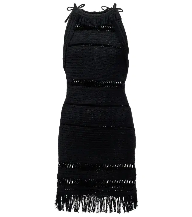 Marant Étoile Araliage macramé cotton minidress