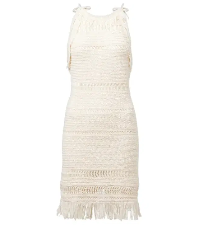 Marant Étoile Araliage macramé cotton minidress