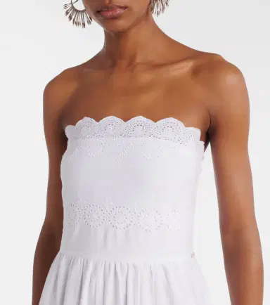Melissa Odabash Sophie broderie anglaise cotton maxi dress | Thumbnail 5