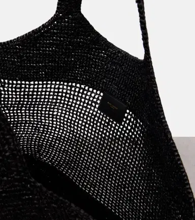 Saint Laurent Icare Maxi crochet raffia shopper | Thumbnail 5