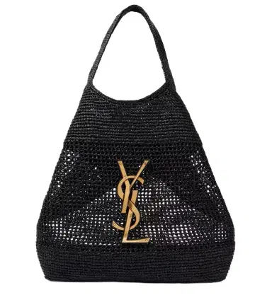 Saint Laurent Icare Maxi crochet raffia shopper | Thumbnail 1