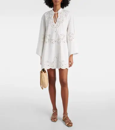 Simkhai Sarina broderie anglaise minidress | Thumbnail 3
