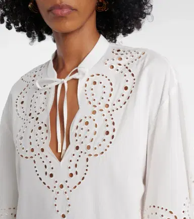 Simkhai Sarina broderie anglaise minidress | Thumbnail 4
