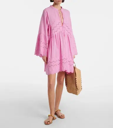 Melissa Odabash Sebenna embroidered cotton kaftan | Thumbnail 5