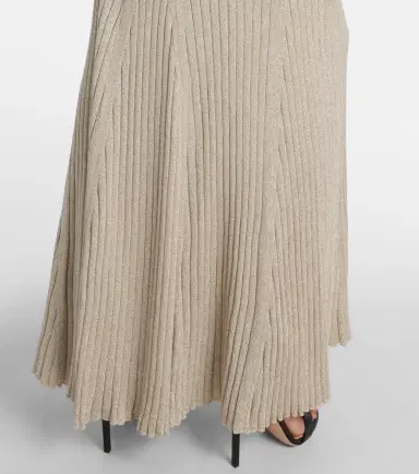 Tom Ford Ribbed-knit halterneck lamé maxi dress | Thumbnail 5 Tom Ford Ribbed-knit halterneck lamé maxi dress | Thumbnail 5