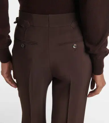Tom Ford Pleated high-rise wide-leg pants | Thumbnail 2 Tom Ford Pleated high-rise wide-leg pants | Thumbnail 2