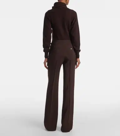 Tom Ford Pleated high-rise wide-leg pants | Thumbnail 5 Tom Ford Pleated high-rise wide-leg pants | Thumbnail 5