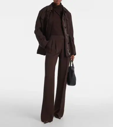 Tom Ford Pleated high-rise wide-leg pants | Thumbnail 6 Tom Ford Pleated high-rise wide-leg pants | Thumbnail 6