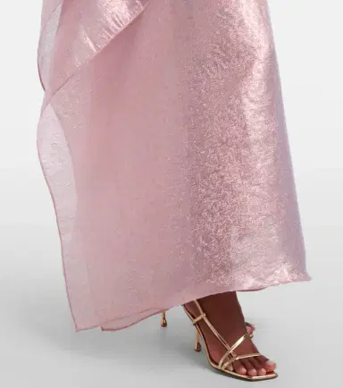 Taller Marmo Betsy one-shoulder fil coupé gown | Thumbnail 6 Taller Marmo Betsy one-shoulder fil coupé gown | Thumbnail 6