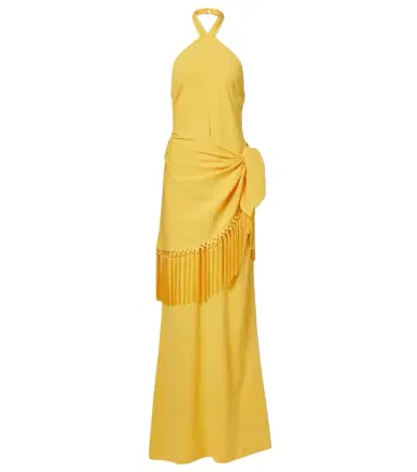 Taller Marmo Meteora open-back crêpe cady gown | Thumbnail 1