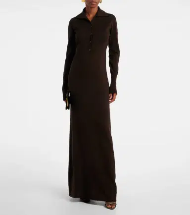 Tom Ford Knitted cashmere maxi dress | Thumbnail 4 Tom Ford Knitted cashmere maxi dress | Thumbnail 4