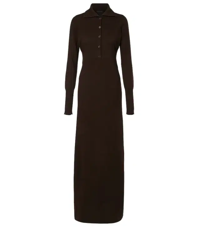 Knitted cashmere maxi dress