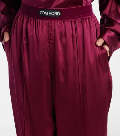 Tom Ford Silk-blend satin wide-leg pants | Thumbnail 3 Tom Ford Silk-blend satin wide-leg pants | Thumbnail 3