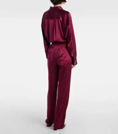 Tom Ford Silk-blend satin wide-leg pants | Thumbnail 4 Tom Ford Silk-blend satin wide-leg pants | Thumbnail 4