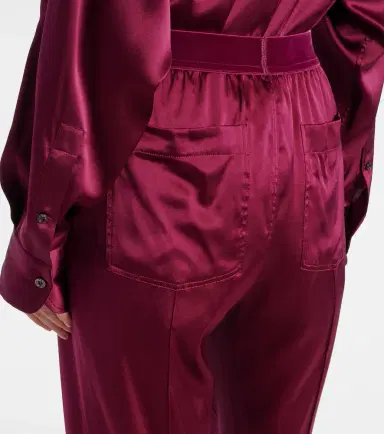 Tom Ford Silk-blend satin wide-leg pants | Thumbnail 5 Tom Ford Silk-blend satin wide-leg pants | Thumbnail 5