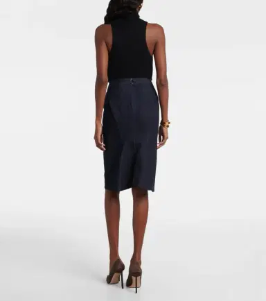 Tom Ford High-rise denim pencil skirt | Thumbnail 4 Tom Ford High-rise denim pencil skirt | Thumbnail 4