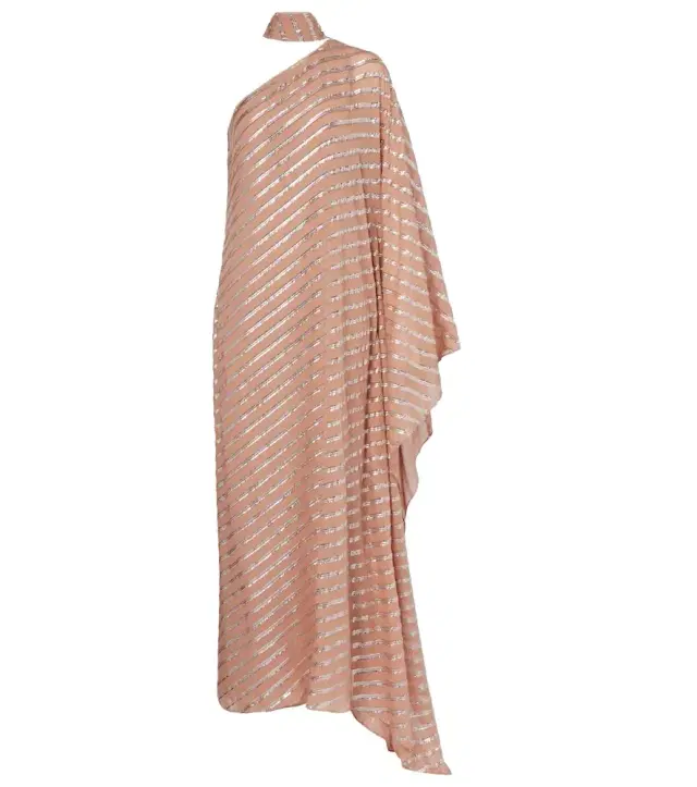 Taller Marmo Petra one-shoulder fil coupé maxi dress