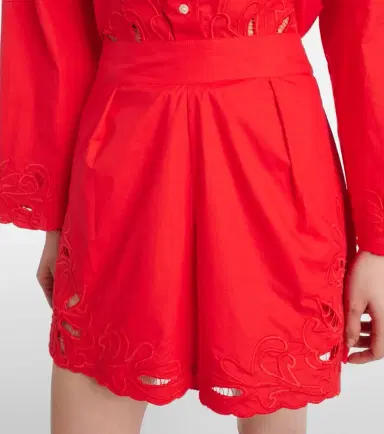 JULIET DUNN Embroidered cotton shorts | Thumbnail 3