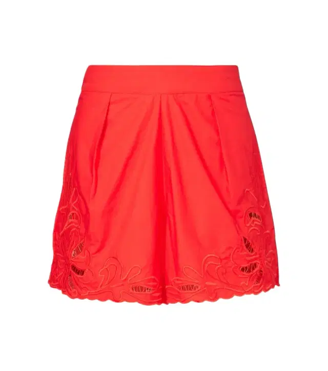 JULIET DUNN Embroidered cotton shorts