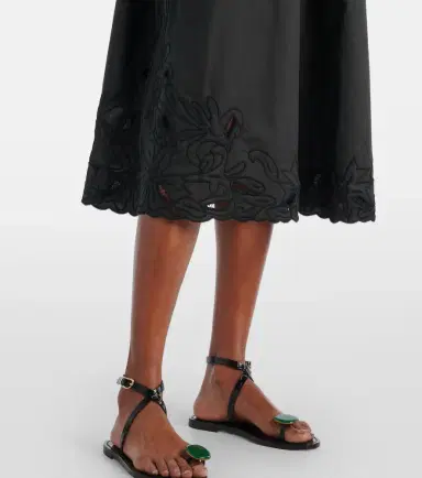 JULIET DUNN Floral embroidered cotton minidress | Thumbnail 3
