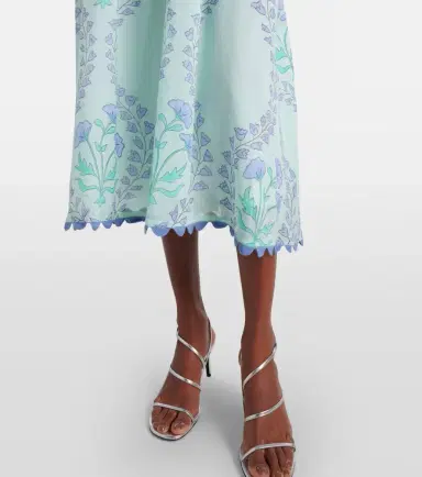JULIET DUNN Floral cotton midi dress | Thumbnail 3