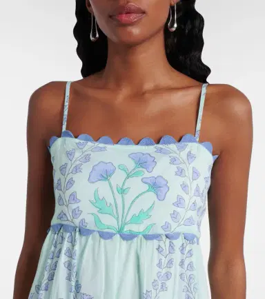 JULIET DUNN Floral cotton midi dress | Thumbnail 4