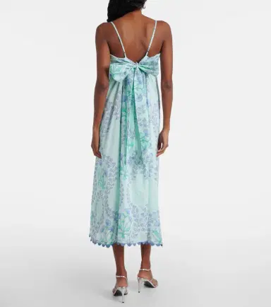 JULIET DUNN Floral cotton midi dress | Thumbnail 5