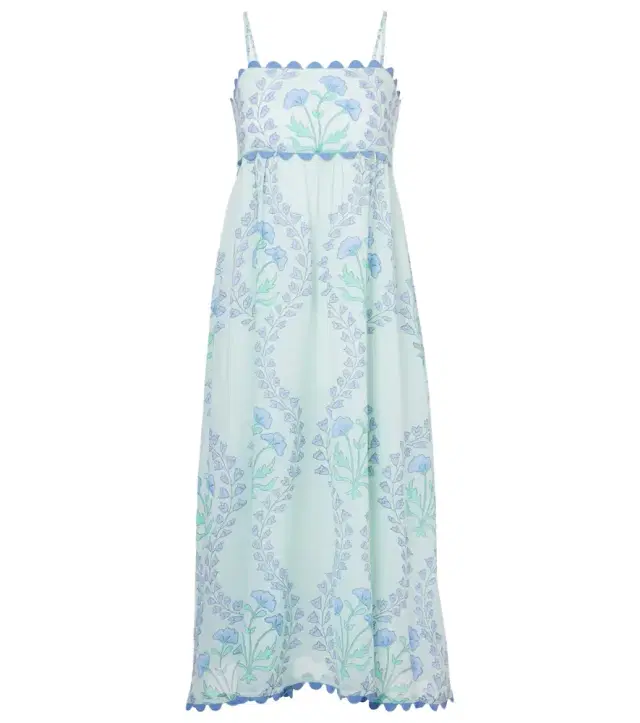 JULIET DUNN Floral cotton midi dress