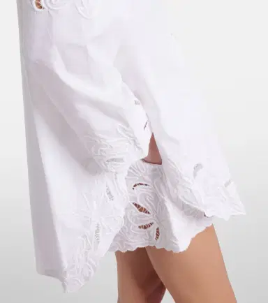 JULIET DUNN Broderie anglaise cotton poplin shirt | Thumbnail 4
