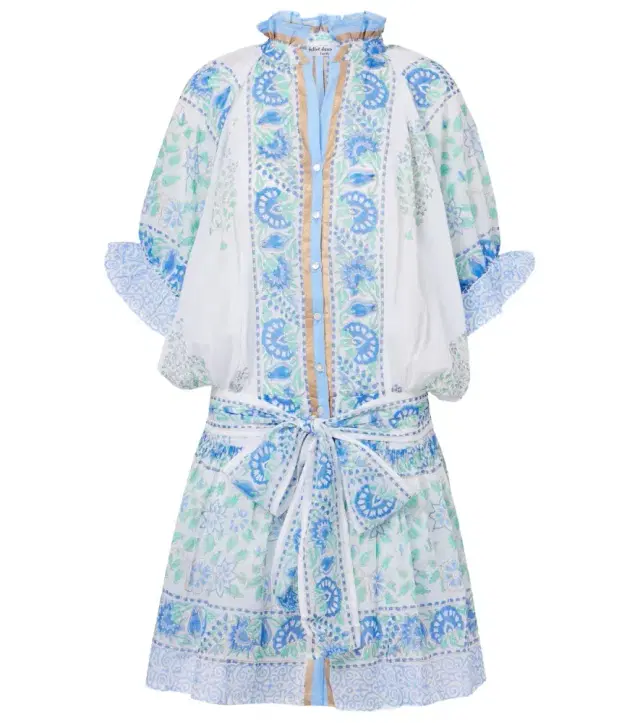 JULIET DUNN Paisley cotton minidress