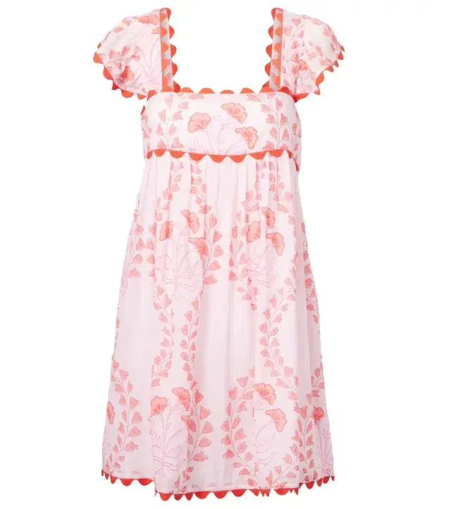 JULIET DUNN Printed cotton minidress