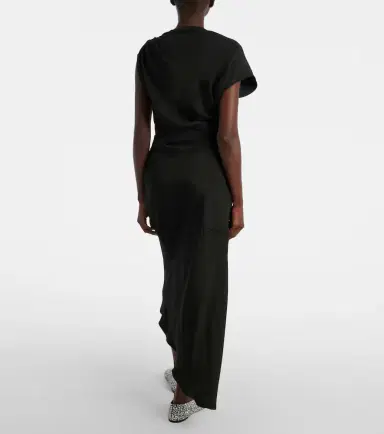 Proenza Schouler Hallie draped midi dress | Thumbnail 2 Proenza Schouler Hallie draped midi dress | Thumbnail 2