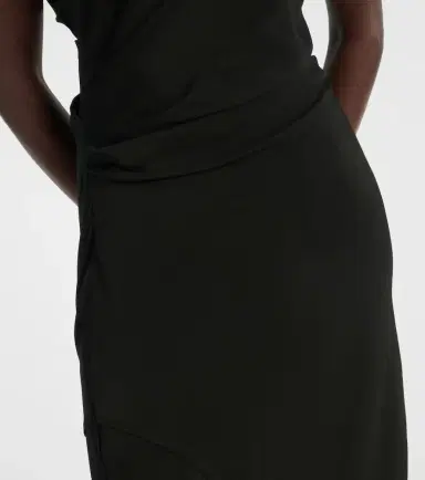 Proenza Schouler Hallie draped midi dress | Thumbnail 3 Proenza Schouler Hallie draped midi dress | Thumbnail 3