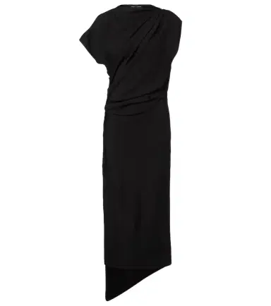 Proenza Schouler Hallie draped midi dress | Thumbnail 1 Proenza Schouler Hallie draped midi dress | Thumbnail 1