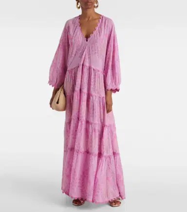 Juliet Dunn Printed cotton maxi dress | Thumbnail 3
