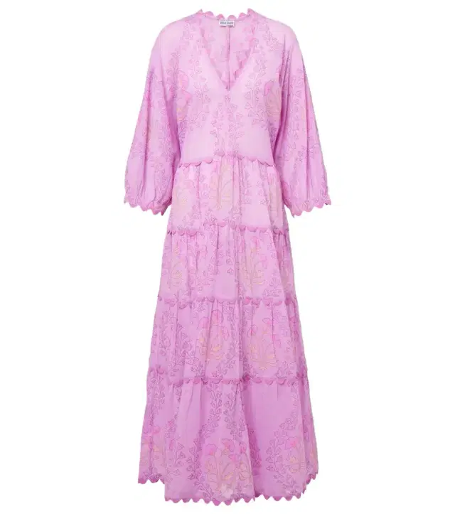 Juliet Dunn Printed cotton maxi dress