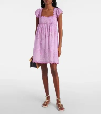 JULIET DUNN Ruffled cotton minidress | Thumbnail 2
