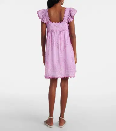 JULIET DUNN Ruffled cotton minidress | Thumbnail 4