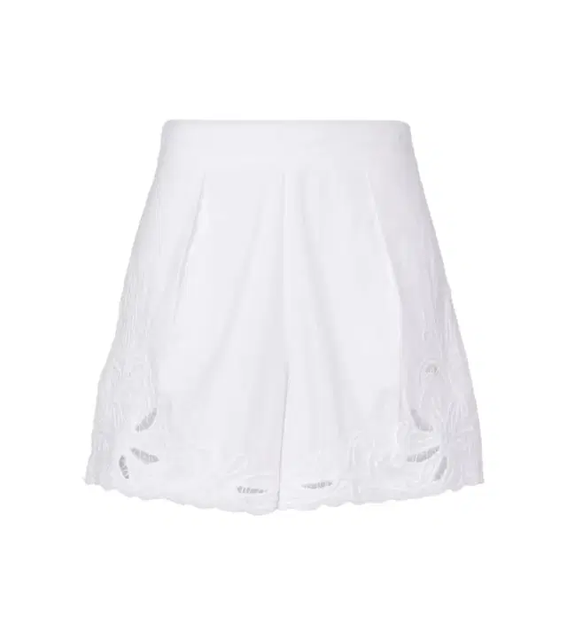 JULIET DUNN Embroidered cotton poplin shorts
