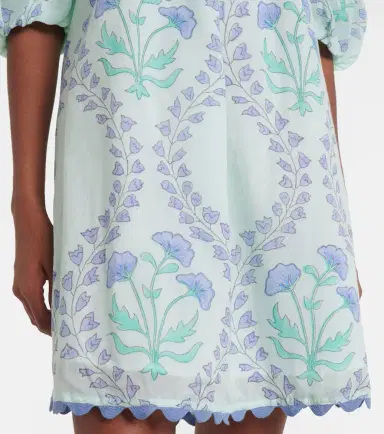 JULIET DUNN Printed off-shoulder cotton minidress | Thumbnail 4
