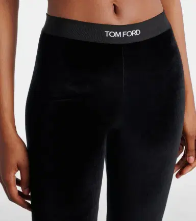 Tom Ford Logo velour leggings | Thumbnail 3