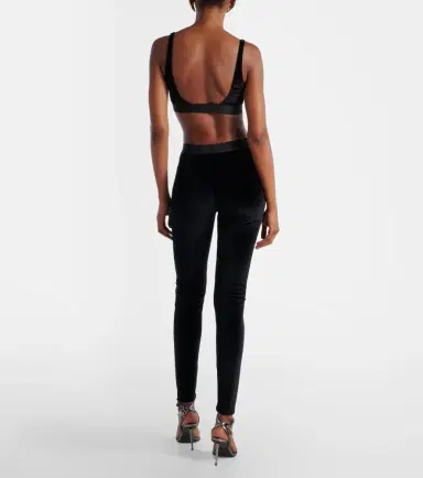 Tom Ford Logo velour leggings | Thumbnail 4
