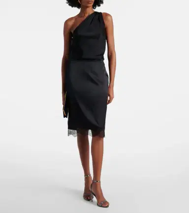 Tom Ford Silk-blend crêpe satin pencil skirt | Thumbnail 2 Tom Ford Silk-blend crêpe satin pencil skirt | Thumbnail 2
