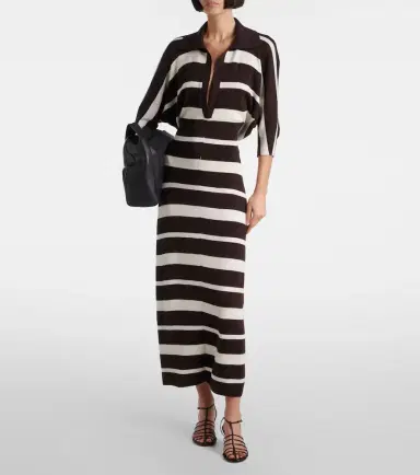 Proenza Schouler Solana striped wool and silk maxi dress | Thumbnail 2 Proenza Schouler Solana striped wool and silk maxi dress | Thumbnail 2