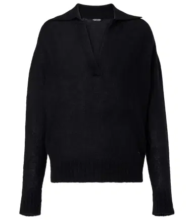 Tom Ford Cashmere and silk polo sweater | Thumbnail 1 Tom Ford Cashmere and silk polo sweater | Thumbnail 1